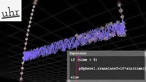Maya: If-Else Expressions, Trails and nParticles