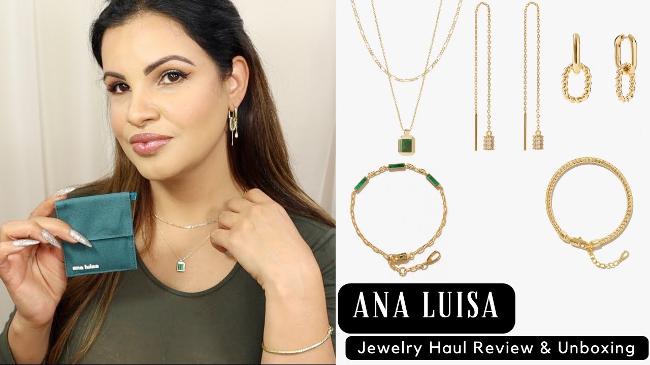 ash double gold earrings from ana louisa