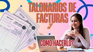 Como hacer talonarios de facturas con copias, profesional y muy facil!