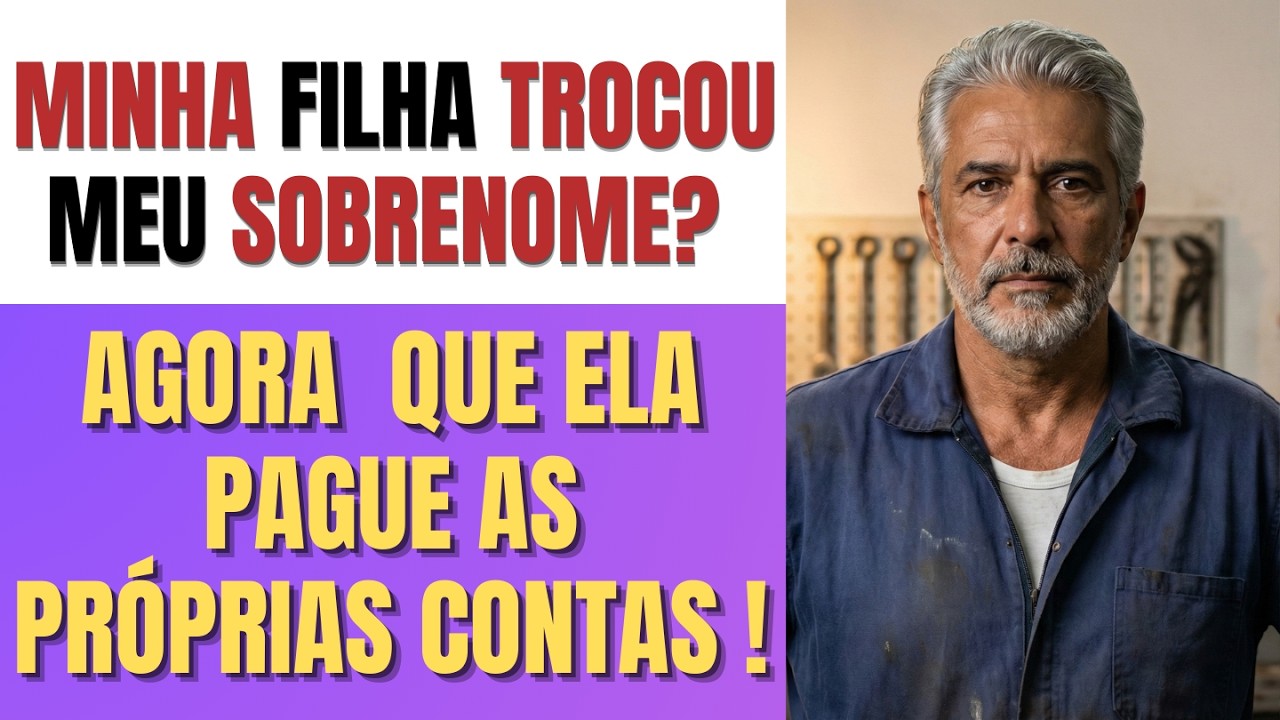 TROCOU MEU SOBRENOME? AGORA MINHA FILHA QUE PAGUE AS PRÓPRIAS CONTAS