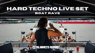 RAVE ON A BOAT - HARD TECHNO LIVE SET - ALBERTO ADAMI [4K]