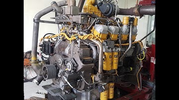 CAT 3508 V8 Diesel Engine Dyno test 1030HP 777D
