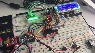 Arduino NeoPixel Ring Vu Meter & Lcd Spectrum Analyzer MSGEQ7