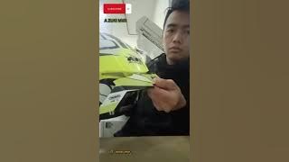 cara pasang spoiler// CLMAX seri 5di helm ink