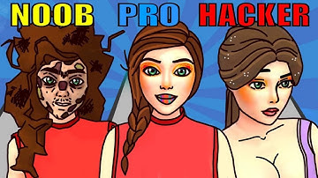 NOOB vs PRO vs HACKER in Makeover Race