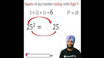 Maths Shortcut : Square of any number ending with 5