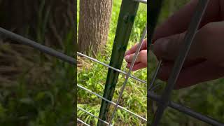 How to install T-post clips