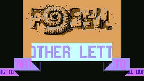 You will be a Fossil sonn,Intro  ! Commodore 64 (C64)