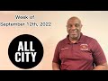 All city notes  week of september 12th 2022