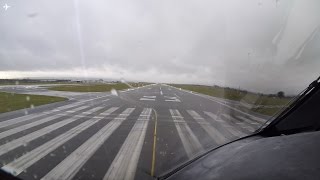 7878 Dreamliner Cockpit View Takeoff from Glasgow Airport, Scotland