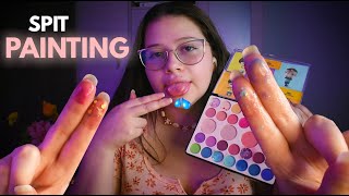 Asmr 💄 Te Maquillo Con B4Bitas 👅💦 Sp1T Painting Muy Intenso 💦+ Mouth Sounds - Vivalen Asmr