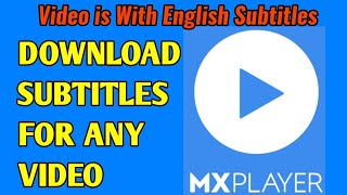 Download subtitles for any videos in mx player // how to download subtitles in mx player screenshot 2