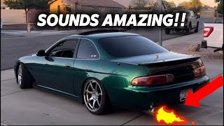 I PUT A SINGLE EXIT ON MY V8 LEXUS!!!