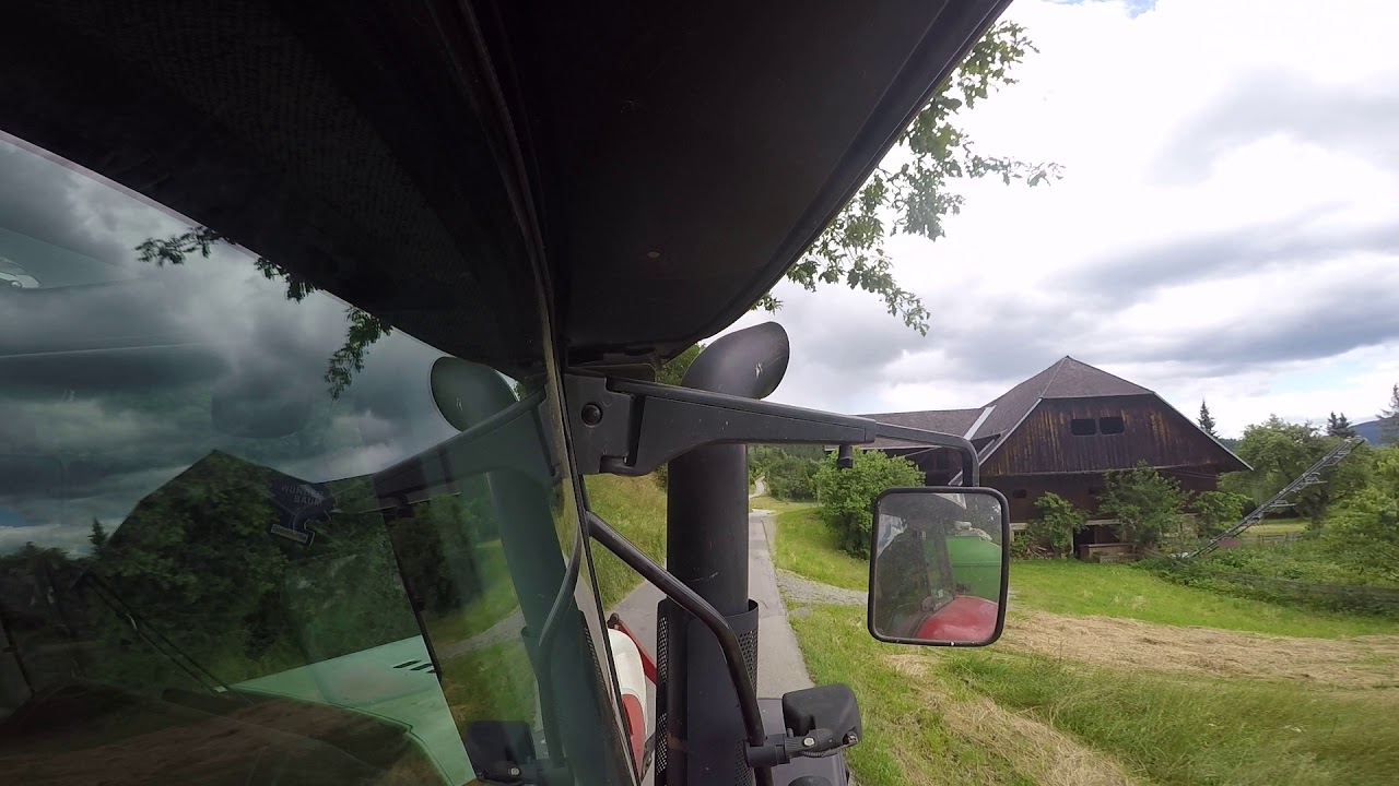 Steyr 6175 CVT beim Güllefahren (Sound)