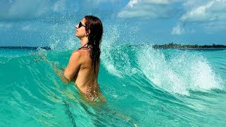 Wild swimming on the best Caribbean nude beach 🏖️ ! [4K]