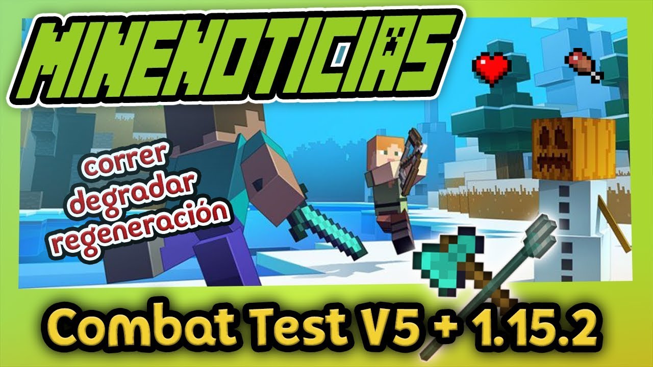 Minecraft COMBAT TEST v5 y 1.15.2 - YouTube