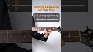Lady Gaga - Always Remember Us This Way Guitar Tutorial #guitartutorial #music #shorts #fyp