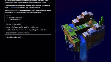 Apple Swift Playgrounds - Learn to code 1 - Checking for Switches