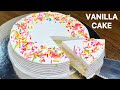 Easy vanilla cake recipe without oven  vanilla cake  birt.ay cake