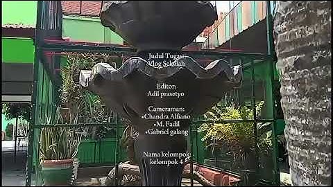 TUGAS INFORMATIKA, membuat vlog tentang fasilitas sekolah