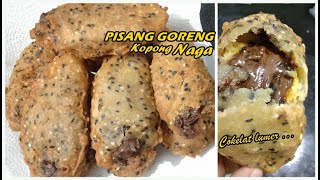 RESEP PISANG NAGA KOPONG COKELAT LUMER ENAK KAMU PASTI SUKA KRISPI DILUAR