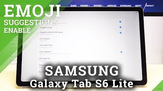 How to Enable Emoji Suggestion in SAMSUNG Galaxy Tab S6 Lite – Keyboard Settings screenshot 5