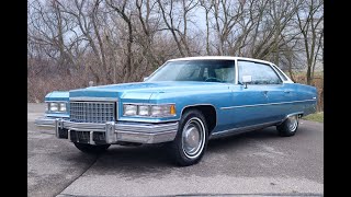 1976 Cadillac Deville For Sale - Walk Around Video 15K Miles