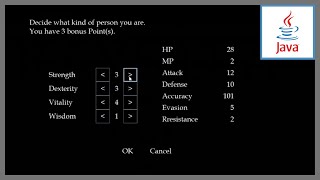#12 - Character Creation Screen - Dungeon Crawler RPG Development in Java