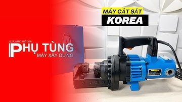 Test MÁY CẮT SẮT THUỶ LỰC PHI 25 HÀN QUỐC loại 4 Ram cắt #machinery #maycatsatthuyluc