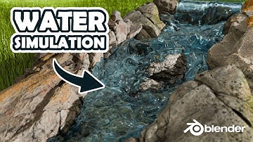WATER Simulation Blender 4.5 Basic + River Tutorial!