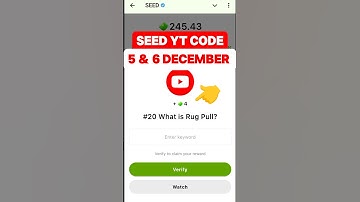SEED Verify Code | #20 What is Rug Pull? | SEED