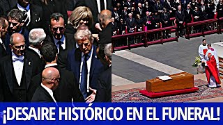 ¡ESCÁNDALO MUNDIAL! Trump SUFRE el MAYOR DESAIRE en el funeral del Papa