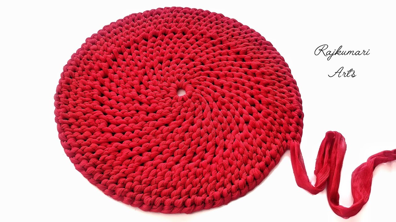 गोल पायदान बनाने का आसान तरीका, Super beautiful doormat, Safety pin doormat, Rajkumari Art's ✨