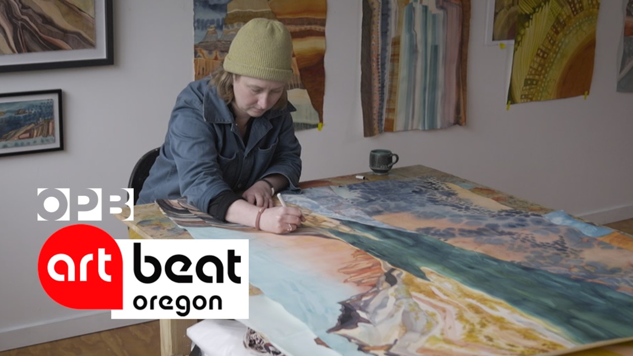 Exploring abstract watercolor art with Lindsey Fox | Oregon Art Beat