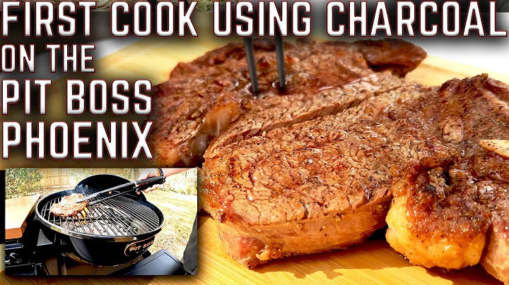 FIRST CHARCOAL COOK ON THE ALL NEW PIT BOSS ONYX EDITION PHOENIX! RIBEYE STEAK OVER CHARCOAL