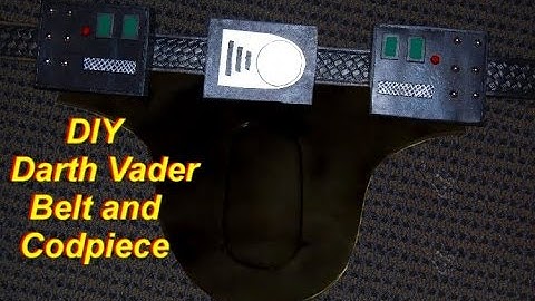 Darth Vader Costume Tutorial Part 2: Belt and Codpiece