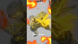Zenitsu Lightning Glowing Art 😳😳