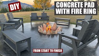 How we Built our Round Concrete Pad with a Fire Ring by DIY PETE 37,029 views 7 months ago 16 minutes