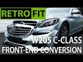 W205 mercedes cclass total front end conversion
