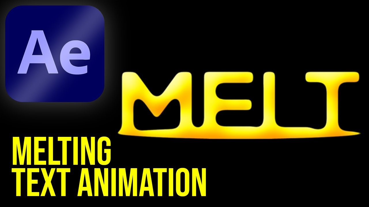 Melting Text Animation in Adobe After Effects - After Effects Tutorial ...