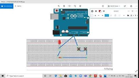 2 push button led circuit