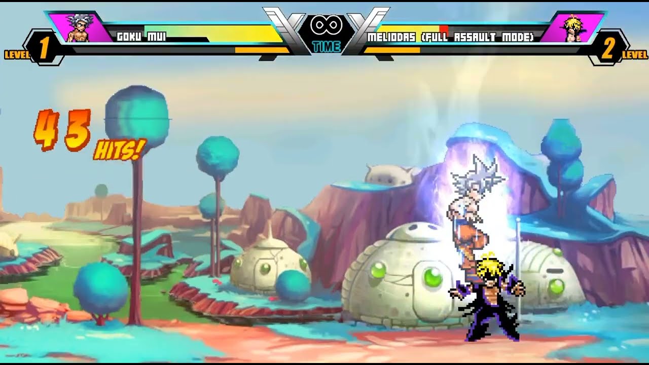 Goku Mui Vs Meliodas Demon King Full Power - Anime Mugen