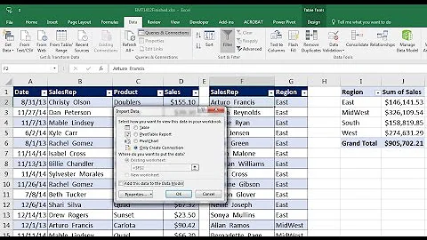 Excel Magic Trick 1412: Power Query to Merge Two Tables Into One Table for PivotTable Report