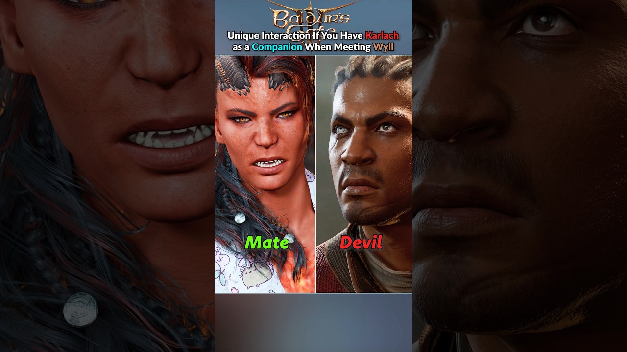 Companion Karlach Meets Wyll in the Grove - Baldur's Gate 3