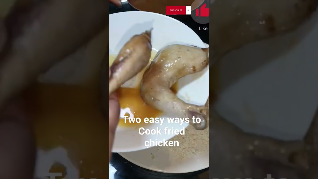 Two ways to Cook Fried chicken. "Full cooking instructions follow my channel"