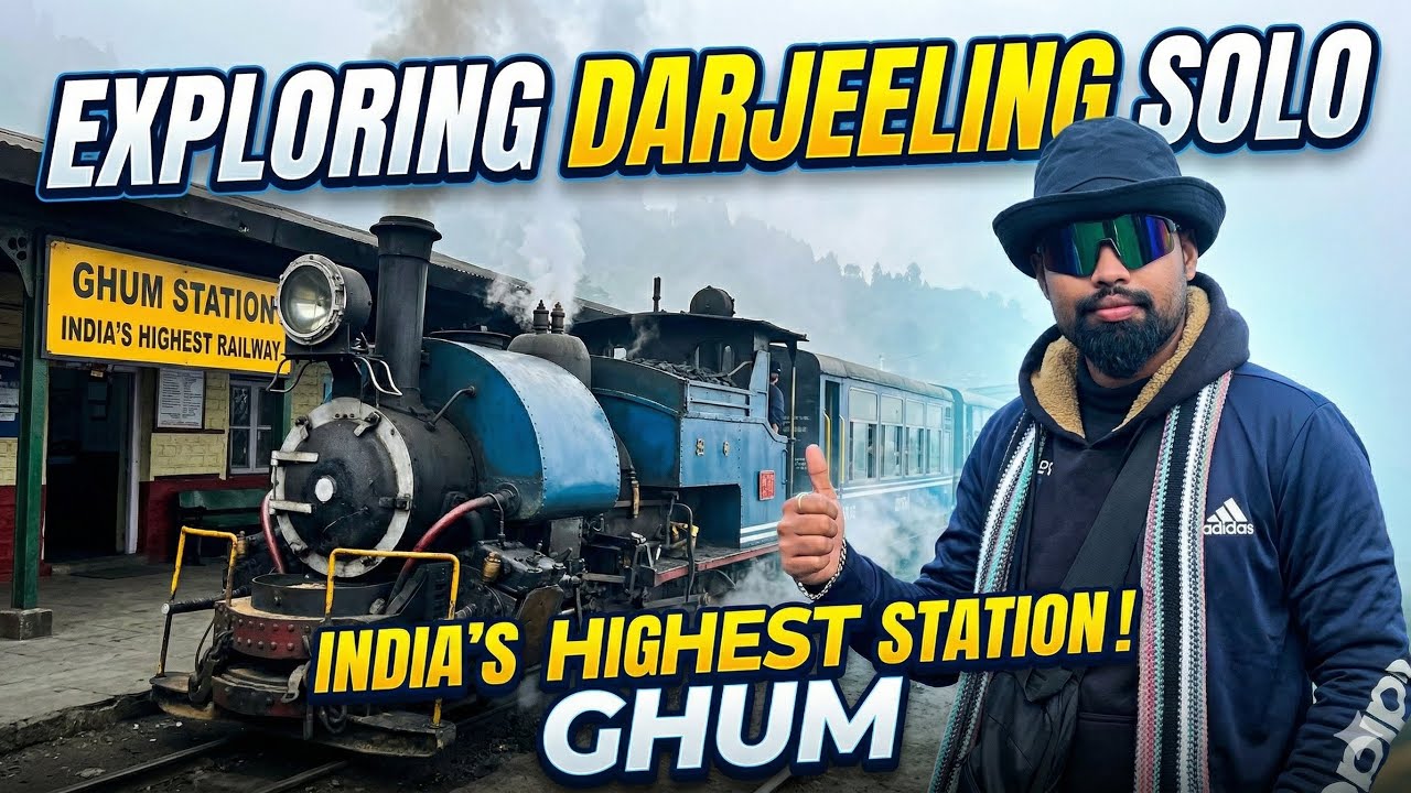Exploring Darjeeling SOLO | India’s Highest Railway Station 🚂 | Solo Expedition Series Day 2(Part 2)