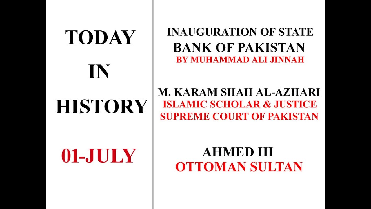 Today In History | 01 July 