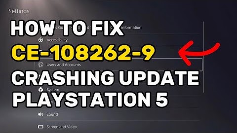 Hoe je PS5-fout CE-108262-9 kunt oplossen en PlayStation 5 kunt updaten