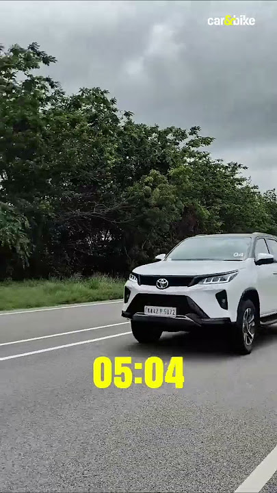 Ever wonder how fast the Toyota Fortuner/ Legender Neo Drive can touch the 100 kmph mark?