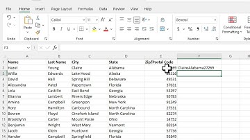 O365 Excel - Concat Function